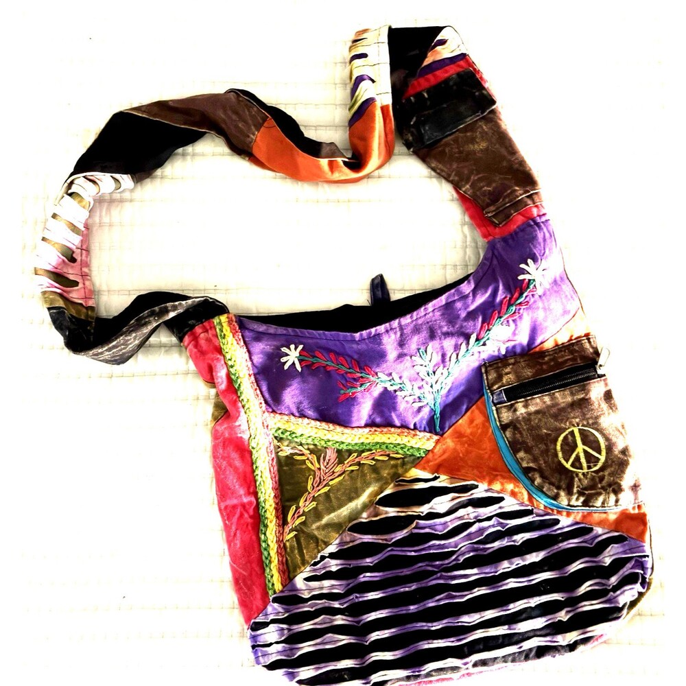 Embroidered Nepal Made Colorful Women’s HOBO  BOHO Bag